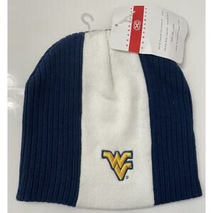 West Virginia Mountaineers Beanie Hat NWT One Size Headmaster Campuswear